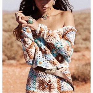 BNWT size M/L Spell Designs Carnaby Crochet top